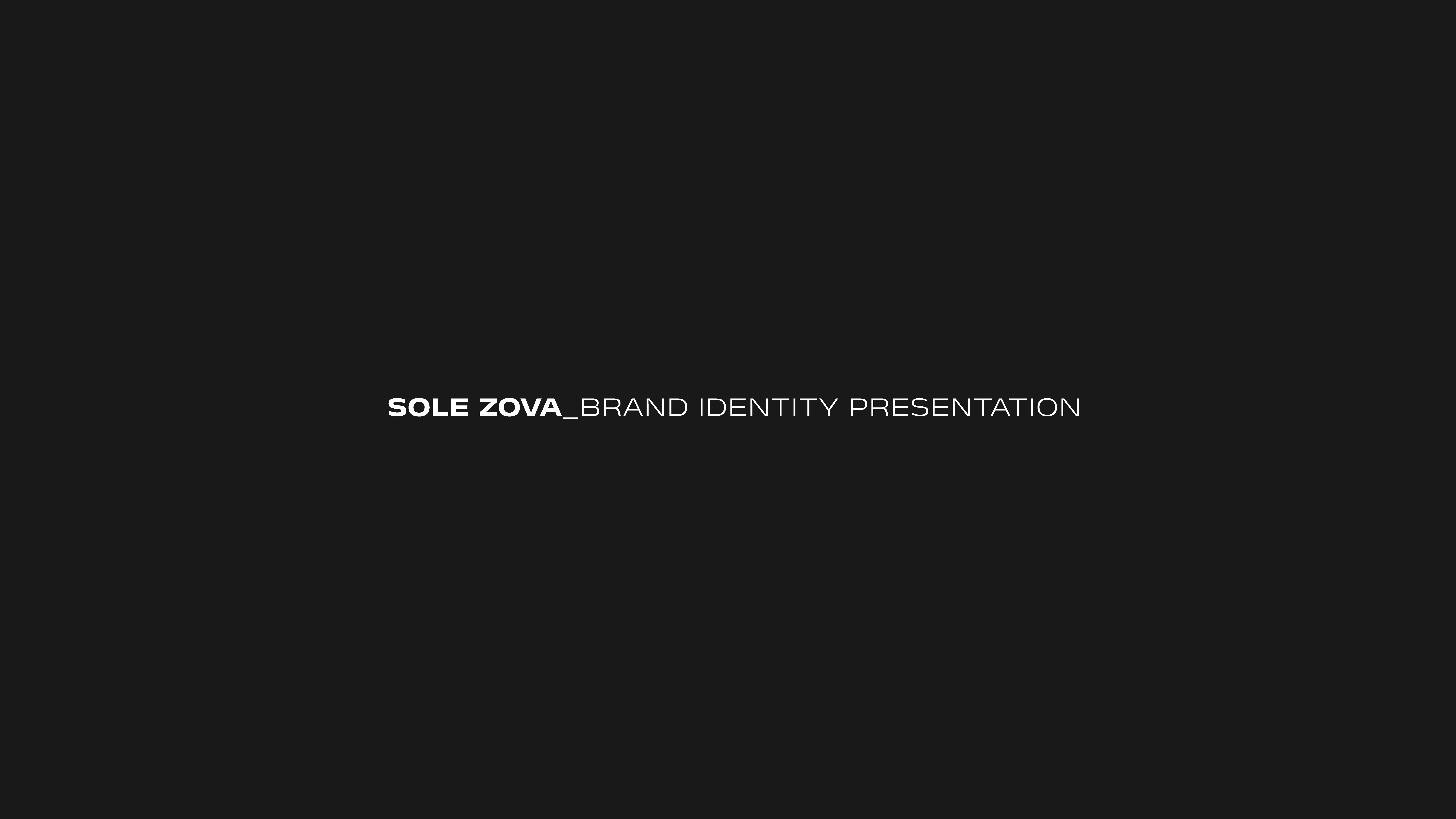 Sole Zova Branding
